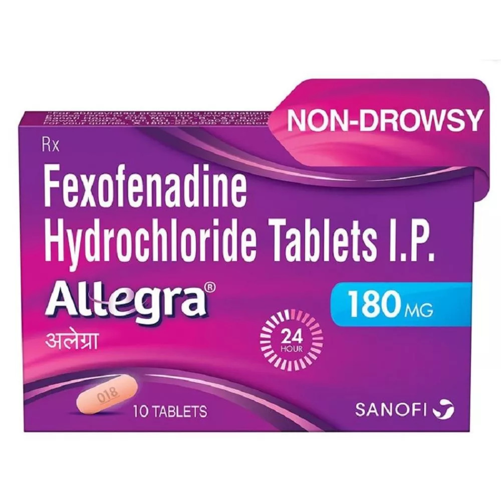 Allegra 180mg 10 Tablets by wellness forever
