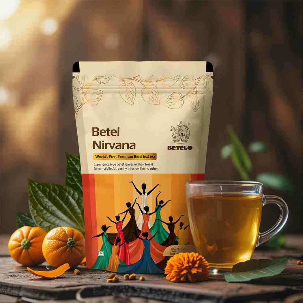 Betelo Nirvana Betel Leaf Herbal Tea | Caffeine-Free Wellness Infusion (2g x 16bags)