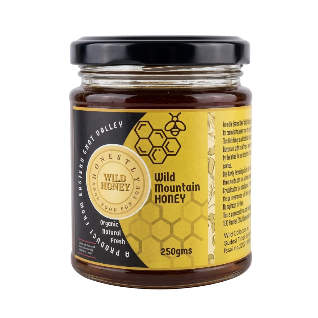 Tejo Orgonics Wild Mountain Honey | Pure Mountain Honey(250g)